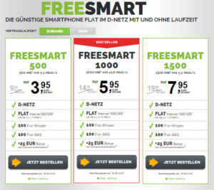 freenetmobile freeSMART Handytarife