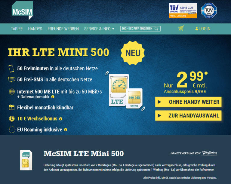 McSIM LTE Mini 500